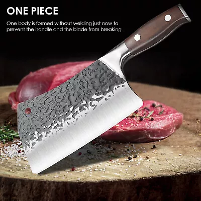 Heavy Duty Bone Butcher Knife Hand Forged Meat Cleaver Knife Cutting Knife  • $29.99