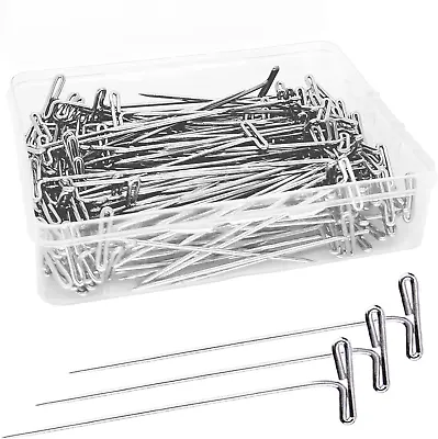 200PCS 2 Inch Stainless Steel Wig T Pins For Sewing Craft Quilting Knitting • $12.99