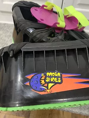 The Original Moon Shoes Anti-Gravity Bounce Jump Black& Purple - Retro • $18.50