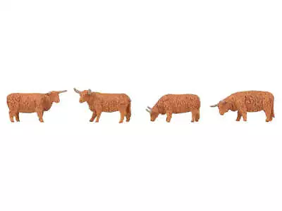 Faller 151926 HO/OO Gauge Highland Cattle Figure Set • £16.55