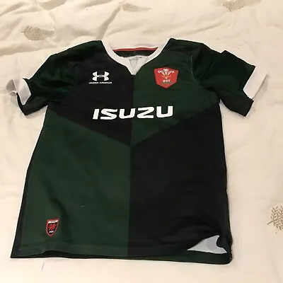 Welsh Isuzu Green Rugby Jersey Child’s Size Under Armour  • £12.99