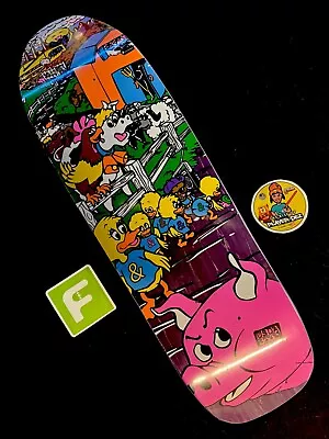 SUPER RARE Mike Vallely Barnyard Cease And Desist Skateboard Deck Purple Proto • $239.19