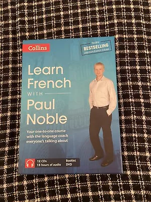 Learn French With Paul Noble Method- Complete Language Course 12 CDs Book DVD • £25