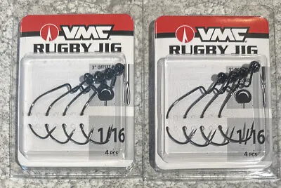 2 Packs VMC Rugby Jigs Black 1/16OZ • $12.99