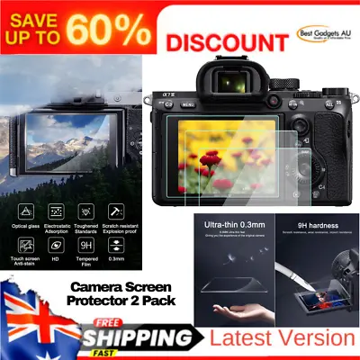 $22.97 • Buy Camera Screen Pro|tector 2 Pack Sony Alpha A7R III II A7R3 A7R2 Camera Screen 