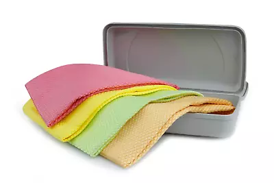 Microfiber Cleaning Cloth With Multitask Container Auto Detailing 15.7  X 15.7  • $1