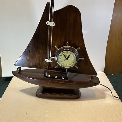 Vintage United Metal Goods Sailboat Clock • $19.95