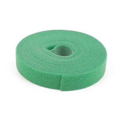 Green Hook & Loop Back To Back Strap Tape Roll Tape 1cm 2cm 3cm 4 5 Wide X 5m • $11.95