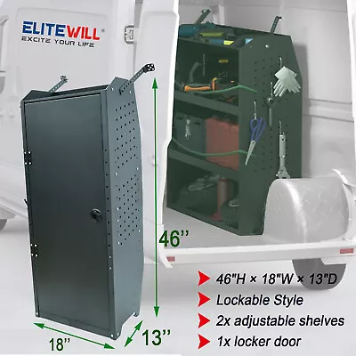 46 H × 18 W × 13 D Steel Van Storage Cabinet Locking Tool Cabinet With Shelves • $339.99