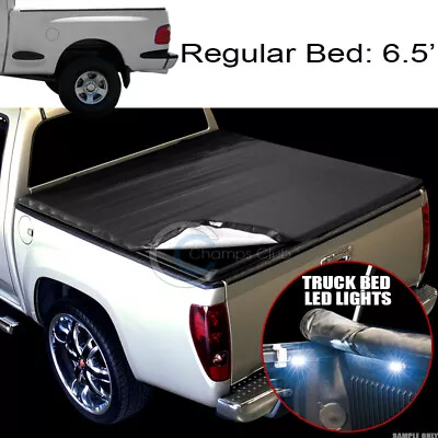 Fits 97-03 F150/F250 Flareside 6.5'/78  Bed Snap-On Tonneau Cover+16X LED Lights • $163.95