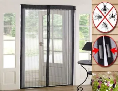 Magic Curtain Door Mesh Magnetic Fastening Mosquito Fly Bug Insect Net Screen • £6.99