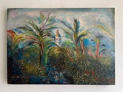 Claude Monet (Handmade) Oil Painting On Canvas Signed & Stamped • $850