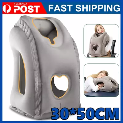 $17.89 • Buy Inflatable Travel Nap Camping Pillow Air Cushion Neck Comfortable Support Pillow