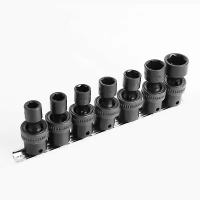 $52.64 • Buy 7 PC 3/8 In Drive Metric Impact Swivel Socket Set 10 /12 /13 /14 /17 /18 /19 Mm