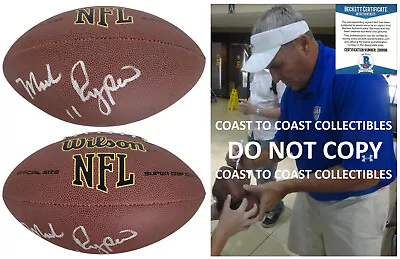 Mark Rypien Washington Redskins Signed NFL Football Proof Beckett COA Autograph • $129.99