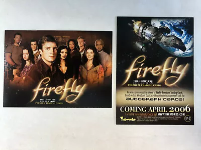 CHEAP PROMO CARD: FIREFLY THE COMPLETE COLLECTION Inkworks 2006 #P-1 • $1.50