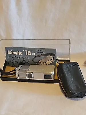 Minolta 16 Spy Camera Subminiature Spy Vintage 1960's Japan With Case • $17