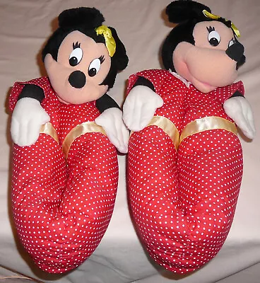 Adult Plush Minnie Mouse Slippers Never Used. • $55.41