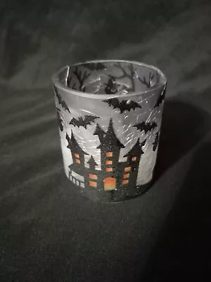 Yankee Candle Haunted House 2021 Halloween. Crackled Glass Votive Candle Holder • £19.19