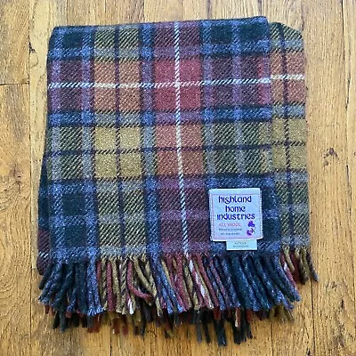 Highland Home Industries Buchanan Tartan Plaid Wool Throw Blanket 47”X 58  • $45.49