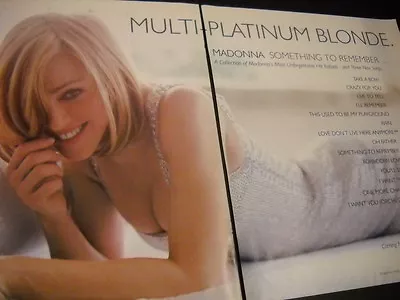 MADONNA Multi Platinum Blonde 1995 Two Piece Rarely Seen PROMO POSTER AD • $12.50