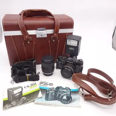 Yashica FX-D Quartz 35mm SLR Film Camera Yashica DSB 50mm F1.8 & Sigma 28-70mm • £29.99