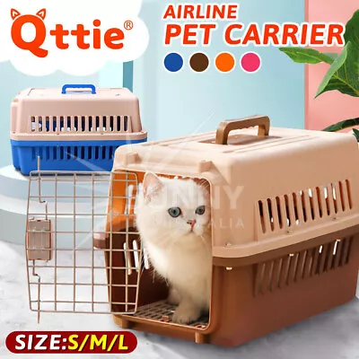 Qttie Pet Carrier Dog Cat Portable Tote Crate Kennel Travel Carry Bag Airline • $26.99