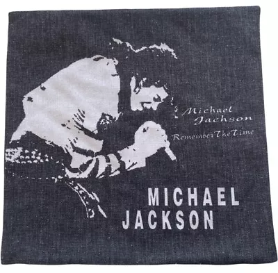 Michael Jackson Remember The Time Heather Grey Square 17x17 Pillow Cover Sham • $12.99