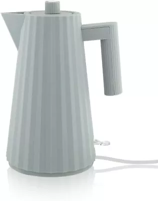 Electric Tea Kettle For Water Alessi MDL06 G Plissé Grey 170 Cl - European Plug • $176