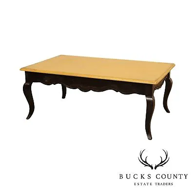 Habersham French Country Style Distressed Painted Coffee Table • $895