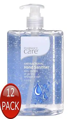 12 X Phcy Care Hand Sanitiser 1L • $152.88