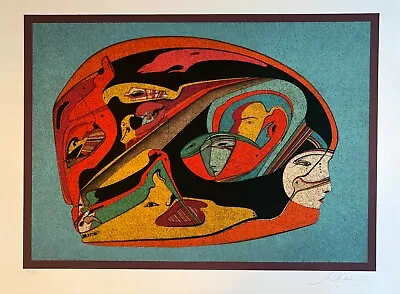 MIHAIL CHEMIAKIN  Metaphysical Head 1  Original Limited Ed Lithograph Signed COA • $1500