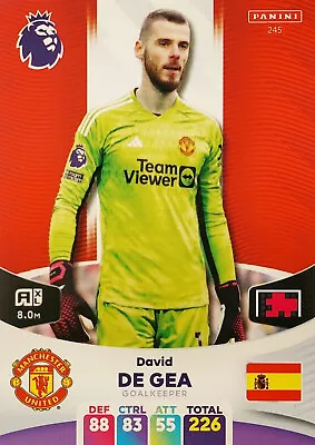 David De Gea - PANINI ADRENALYN XL 2024 - BASE No.245 Manchester United  • £1.65