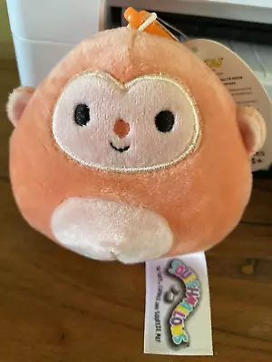 New NWT Squishmallow Clip Elton The Monkey 3.5 Inch Soft Plush • $9