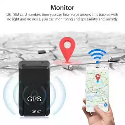 Magnetic Mini GPS Real Time Car Locator Tracker GSM/GPRS Tracking Device US GF07 • $7.49