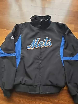 Mets MLB Baseball MajesticTherma Base Jacket Unisex  New York  Insulated Med. • $69.50