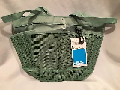 New ROOM ESSENTIALS Mesh SHOWER Caddy GREEN ~BEACH CADDY~ POOL Tote NEW~FreeShip • $11.99