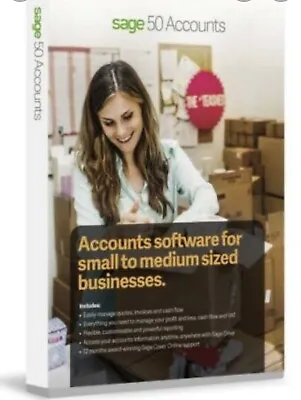 Sage 50 Accounts Essential Software Version 28 -2022 Perpetual • £40