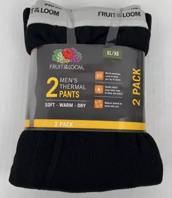 Fruit Of The Loom Men's Thermal Waffle Underwear Bottom 2-Pack Size Medium • $15.75