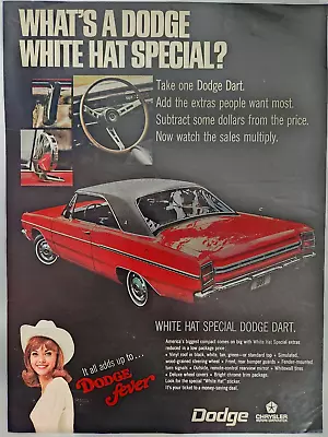Dodge Fever Dart Vintage 1969 Car Ad Automobile Chrysler Motors Magazine Print • $11.33