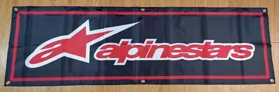 Alpinestars Flag Banner Motorcycle Racing Dirtbike Bmx Black Motogp Moto Gp Xz A • $14.99