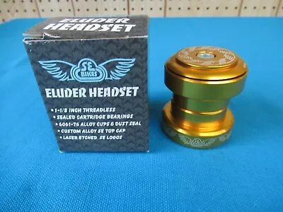 SE Racing Eluder 1-1/8  Threadless Gold Sealed Cartridge Bearing Headset - New • $50