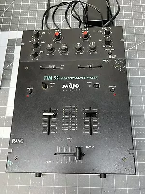 Rane DJ TTM 52i Two-Channel Scratch DJ Mixer TTM52i Modded Crossfader Work Great • $165.75