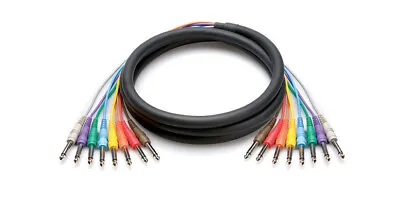 Hosa Unbalanced Snake 1/4 In TS To Same 1 M CPP-801 CPP 801 8 Channel 3.3ft • $26.95