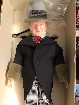 VINTAGE EFFANBEE 1980 W.C. FIELDS CENTENNIAL DOLL FIGURINE 17” 1880-1980 In Box • $20