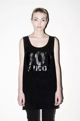 £9 • Buy Boy London Vest Blk On Blk Unisex Sizes Xs. S. M. L. Vintage Selfridges Punk