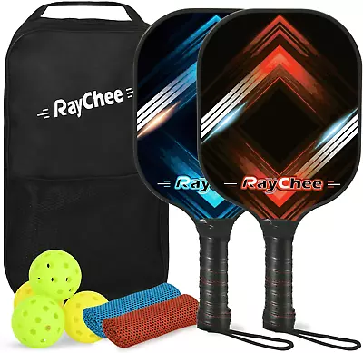 Pickleball Paddles Set Of 2 USAPA Approved Pickleball Set With 4 Outdoor Balls • $19.97