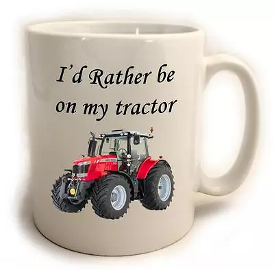 I'd Rather Be On My Tractor Mug Ideal For Farmer Country Gift 11oz (version2) • £9.95