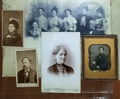 Lot Daguerrotype Daniel Perley HALE Merchant  Cabinet CDV  Photo San Diego • $750