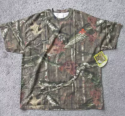 New Nwt Mossy Oak Break Up Infinity Men Shirt 2xl Camo Woods Hunting Short Sleev • $13.45